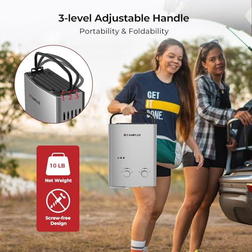 CAMPLUX 1.32 GPM Tankless Water Heater Portable