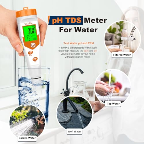 Hydroponics EC pH Tester