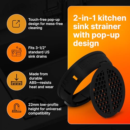 SplashNColor Pop Up Drain Strainer