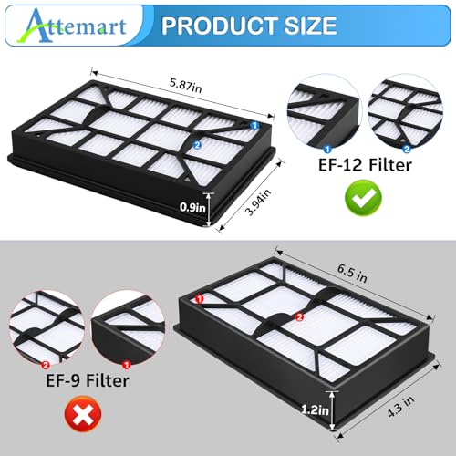 EF 12 HEPA Filter for Kenmore 600 Series BC4026 (2 Count)