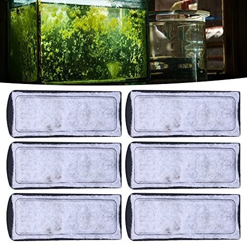 jbj Rimless Desktop Aquarium Filter Cartridge asin Fish Filter cartridges 17¡Á14¡Á4 6pcs Aquarium Filter Cotton Replacement wallmounted Filter Accessory for Fish