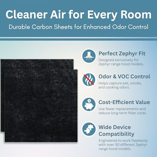 Activated Charcoal Filter For Range Hood (2 Count)