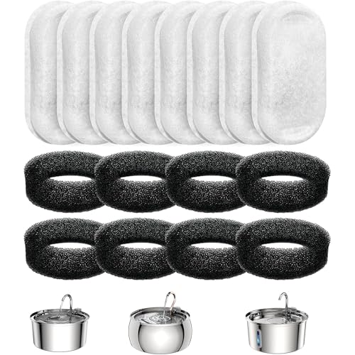 Official Tomxcute Cat Water Fountain Replacement Filters (16 Count)
