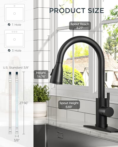 Kitchen Faucet with LED Light Sprayer