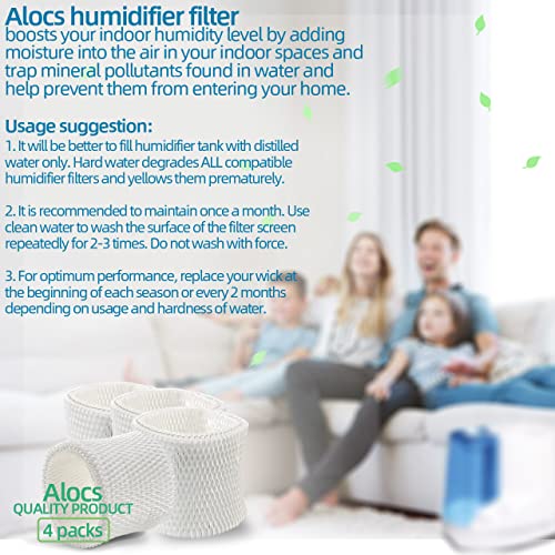 HC888 Humidifier Wicking Filter C Replacement for Honeywell HCM (4 Count)