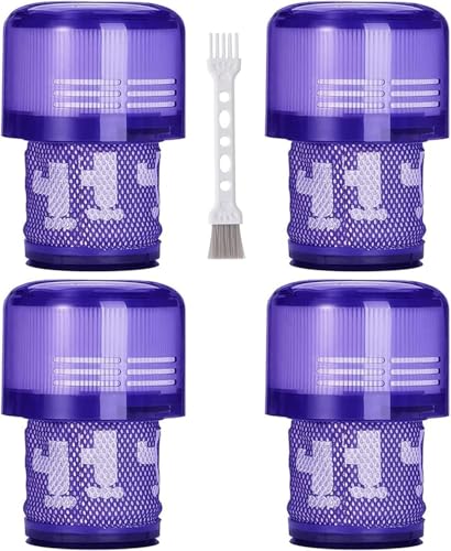 4 Pack V11 Torque Drive Cordless Vacuum Cleaner Replacement Filters for Dyson V11 SV14 Animal and V15 Detect Models (4 Count)