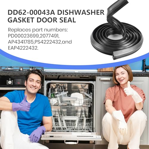 OEM DD62 00043A For Samsung Dishwasher Front Tub Door Seal Gasket