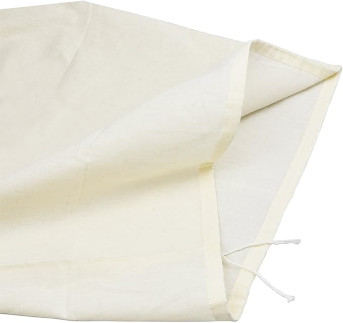 Reusable Cotton Muslin Straining Bag Fine Mesh Food Strainer Filter Bags for Nut Milk, Juice, Tea, Cheesecloth, Yogurt, Home Brewing, Hop Bags (21.65" x 15.75")