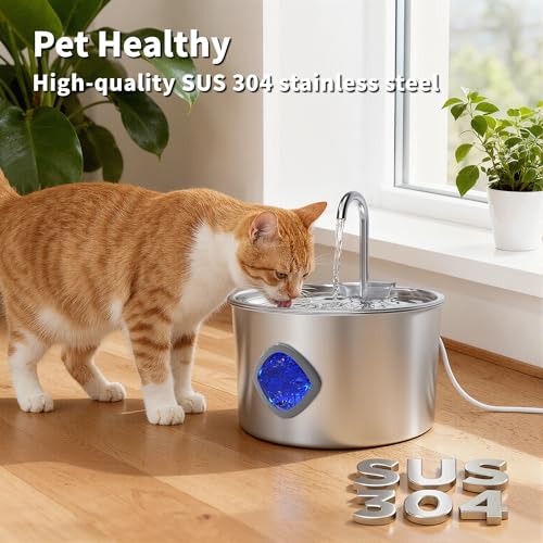 Cat Water Fountain Stainless Steel