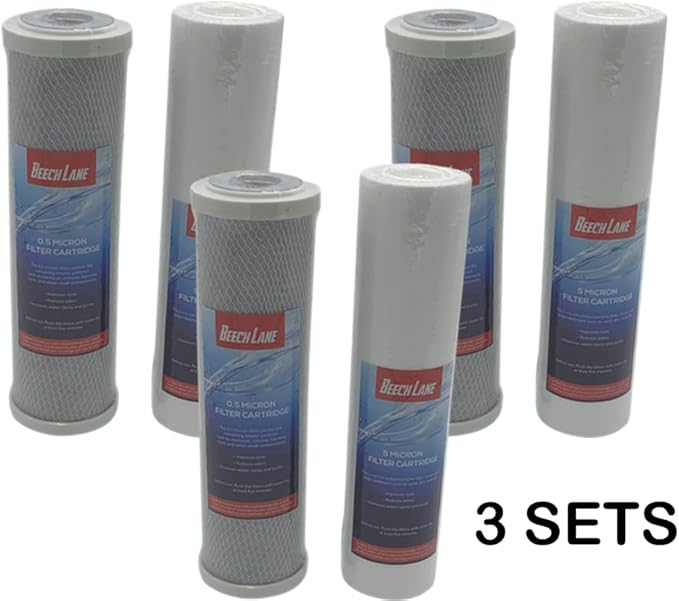 Beech Lane External RV Dual Water Replacement Filters - 3 Sets