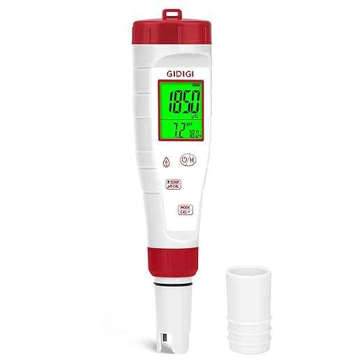 pH Tester,Digital pH Meter for Water,New Version TDS Meter for Drinking Water with Backlit Simultaneously Display 4 in 1 TDS pH EC Meter for Water Hydroponic Nutrient Solution,Pool,Home Use