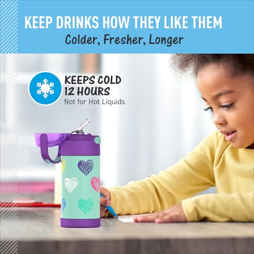 FUNTAINER Water Bottle with Straw
