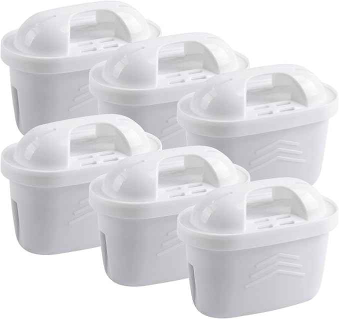 ICEPURE 1001122 Replacement for Brita Maxtra+/Maxtra/Mava Pitcher Water Filters，7 Stage Filteration System to Purify，Reduces Chlorine and Limescale, Pack of 6