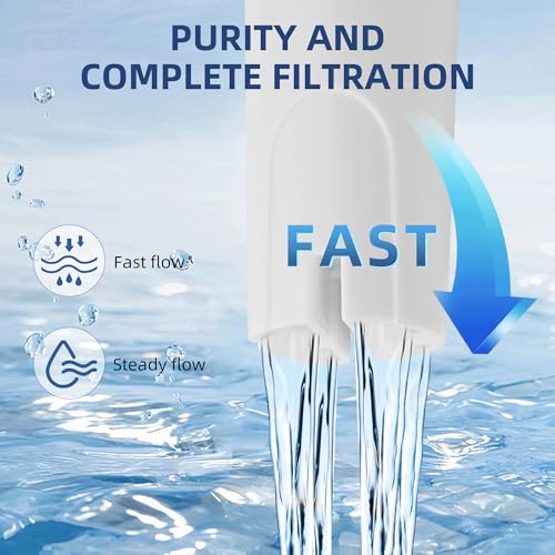 4 Pack Water Filter Replacement for Brita Brittany Pitchers and Dispensers (4 Count)