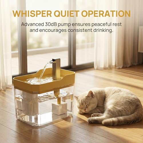 Cute Small Cat Water Fountain 1.5L