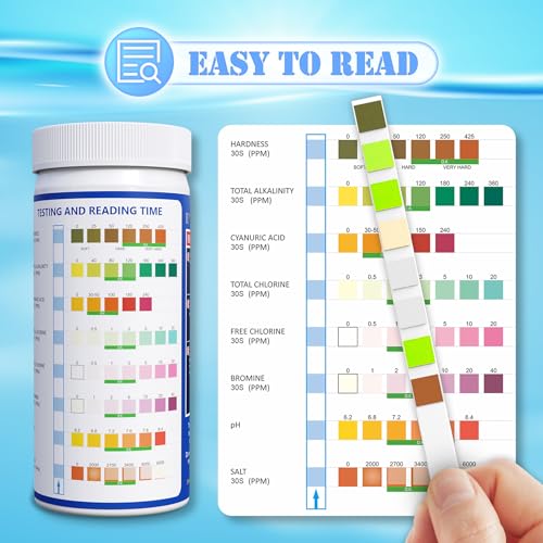 Salt Pool Test Strips Salt Water Pool Testing Kit (125 Count)