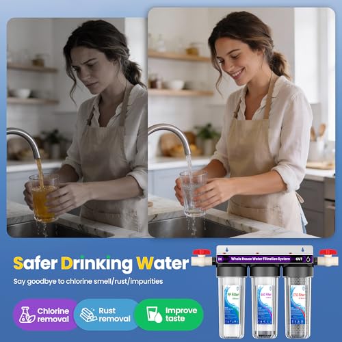 Whole House Water Filter System with 9 Filters (3 Count)