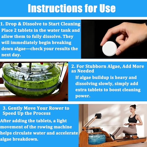 Premium Water Purification Tablets for Rowing Machine Tanks