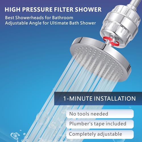 High Pressure Filtered Shower Head Set