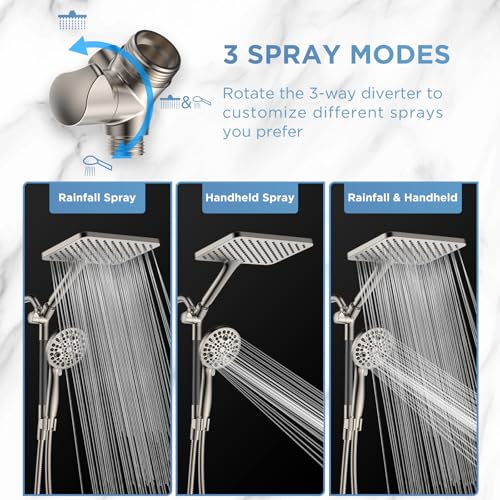 Dual Handheld Shower Head Combo