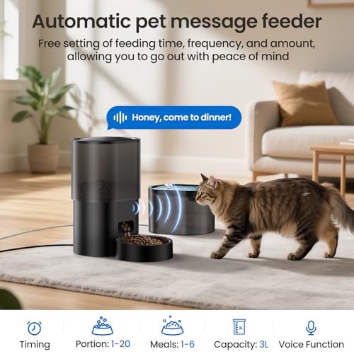 Automatic Cat Feeder and Water Fountain 2