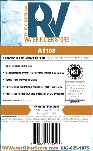 1 Micron Sediment Filter 2 Pack (2 Count)