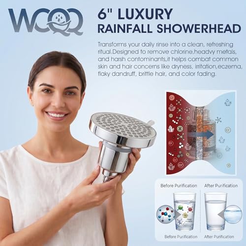 Filtered Shower head for Healthier Hair & Skin