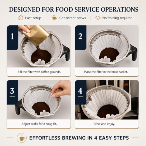 Katy’s Extra Large Commercial Coffee Filters (250 Count)