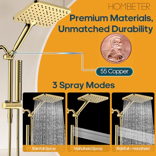 High Pressure Filtered Shower Head with Handheld Combo