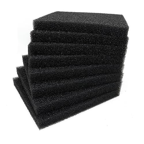 8 Pack Aquarium Filter Foam Bio Sponges Pad 9x9x1 20PPI (4 Count)