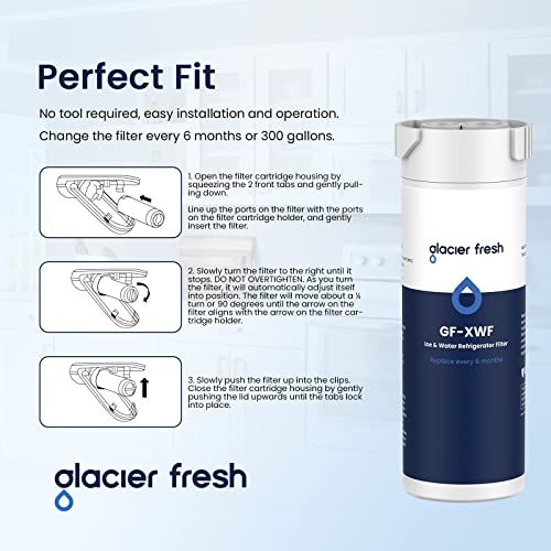 XWF Replacement for GE XWF Refrigerator Water Filter 1 Pack