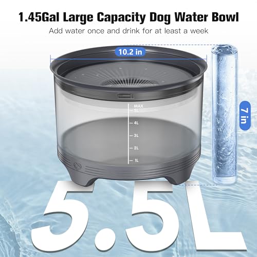 5.5L No Spill Dog Water Bowl