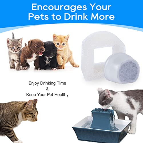 12+12 Pcs Water Fountain Filter Compatible with Petsafe Drinkwell (24 Count)