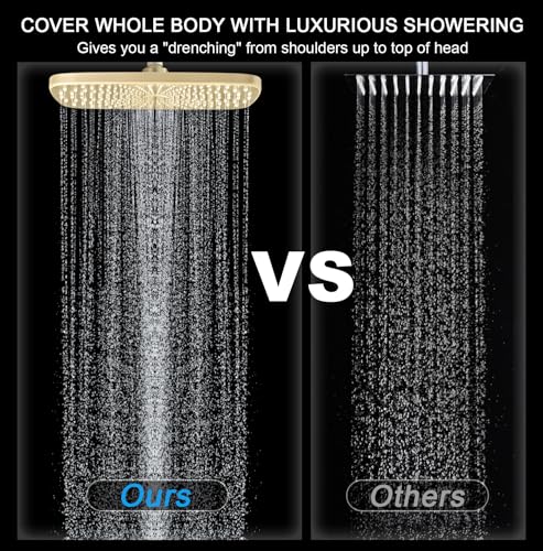 12" High Pressue Rain Shower Head with Handheld
