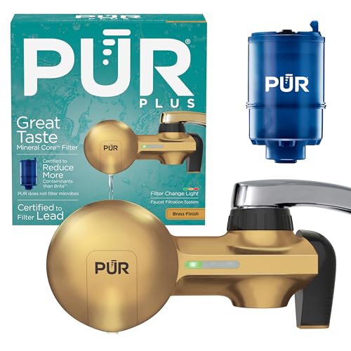 Plus Faucet Mount Water Filtration System with Lead Reducing Mineral Core Faucet Filter