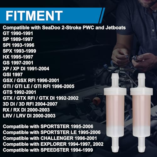2 Pack for SeaDoo 2 Stroke In Line Oil Filter 275 (2 Count)