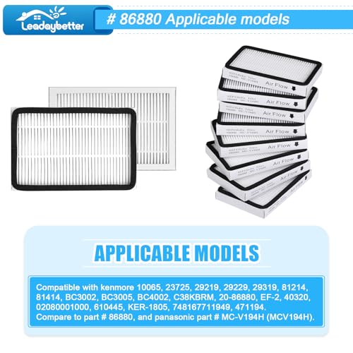 8 Pack Vacuum Cleaner HEPA Filter Replacement for Sears Kenmore EF (8 Count)