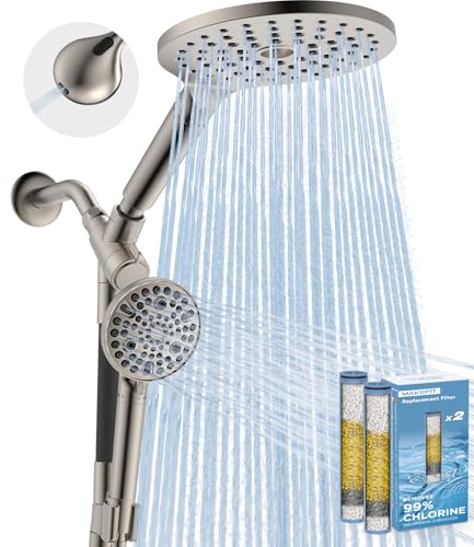 Dual Filtered Rain Shower Head Combo