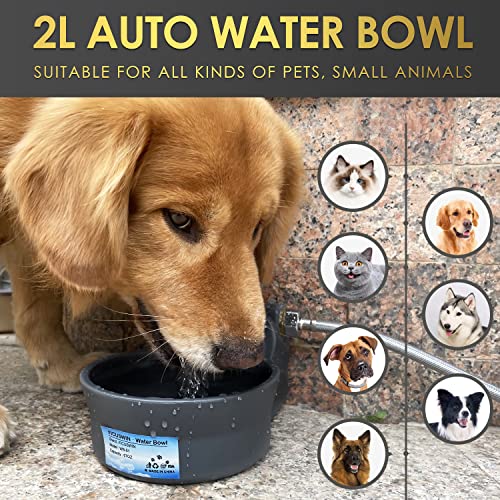 Automatic Dog Water Bowl Dispenser Patented 70OZ Water Dispenser for Dogs 2L Water Bowl Fit 3