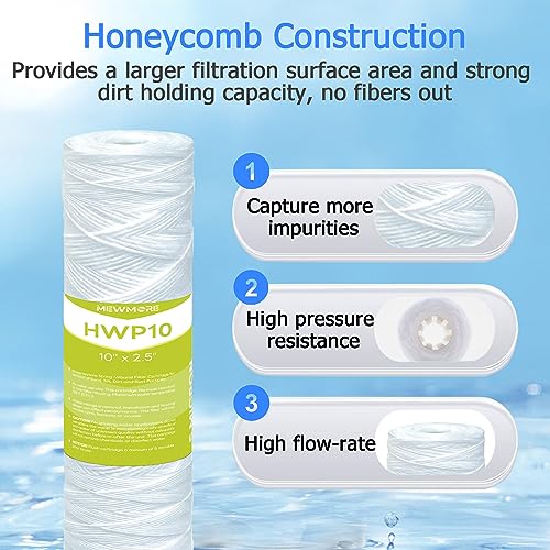 5 Micron Whole House Water Filter Cartridge (6 Count)