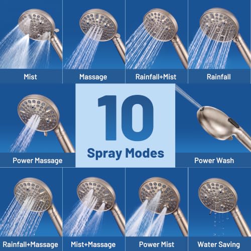Dual Filtered Rain Shower Head Combo