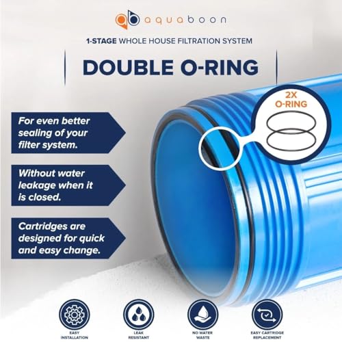 20" x 4.5" Whole House Well Water Filter System with Pressure Release