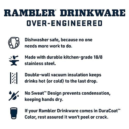 Rambler 35 oz Tumbler with Handle and Straw Lid