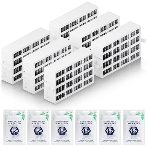 6 Pack W10311524 AIR1 Refrigerator Air Filter Replacement for Whirlpool (6 Count)