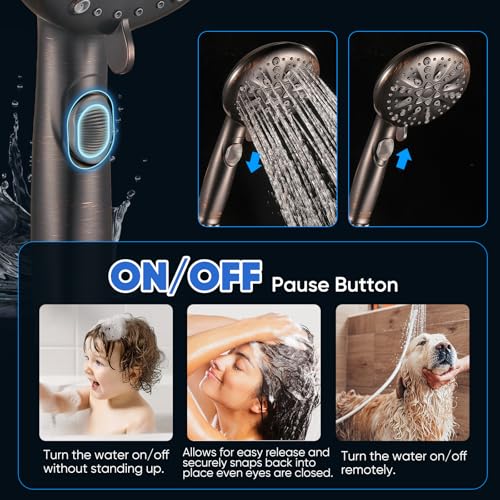 9 Spray Modes Handheld Shower Head