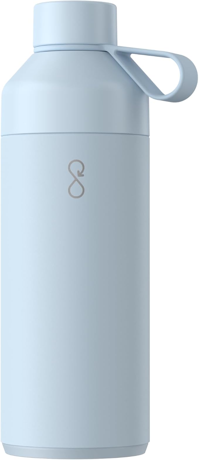 Ocean Bottle Big 34 oz | Stainless Steel Water Bottle | Reusable & Sustainable | Keeps Drinks Cold & Hot | Eco Friendly Gift (Ice Blue)