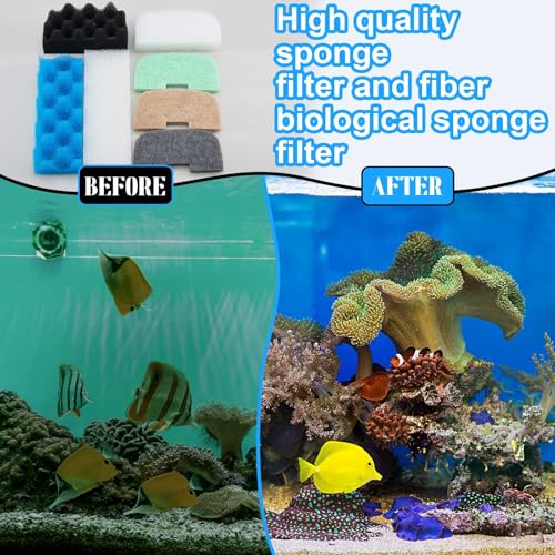 52 Pcs Replacement Filter Media Kit Compatible with Fluval 206 (52 Count)
