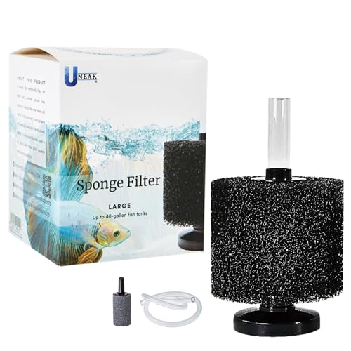 Large Aquarium Sponge Filter Fish Tank Silent Filteration Breeding Fry Betta Shrimp Nano Tank Accessories Air Stone 4