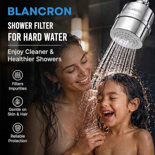 Filtered Shower Head for Hard Water