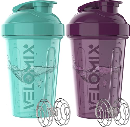2 Pack 20oz Protein Shaker Bottle for Protein Mixes (2 Count)